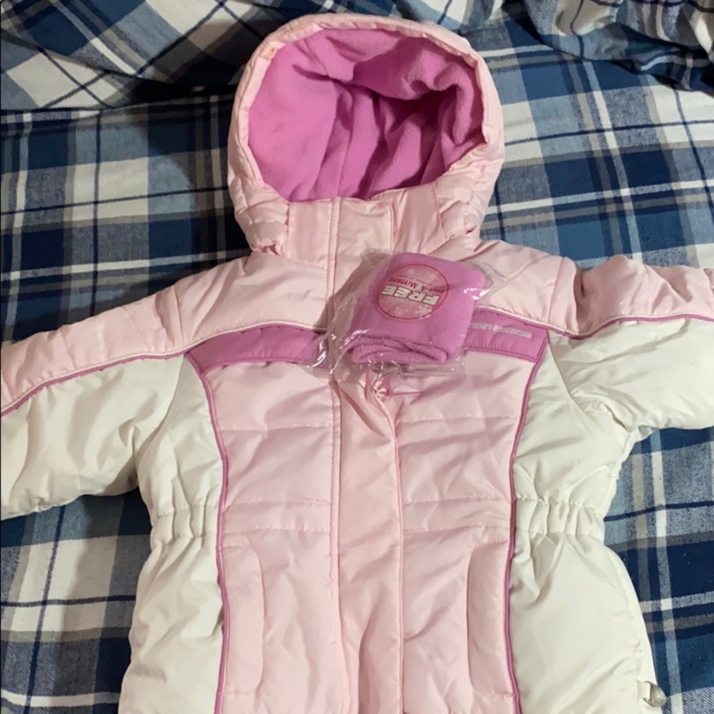 Cute Girl Pink Winter Jacker